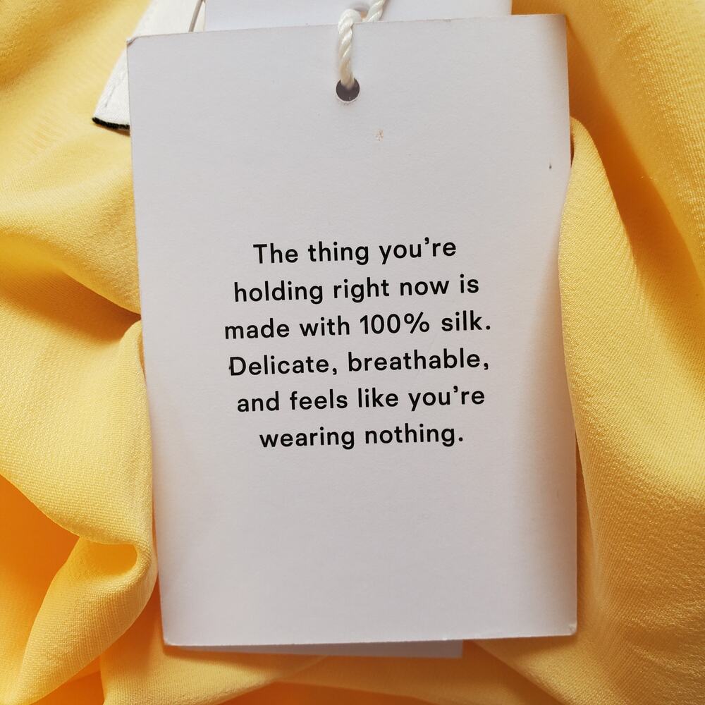 Reformation Jeany Silk Halter Open Back Maxi Dress Sunshine Satin Yellow Size XL - Picture 15 of 15